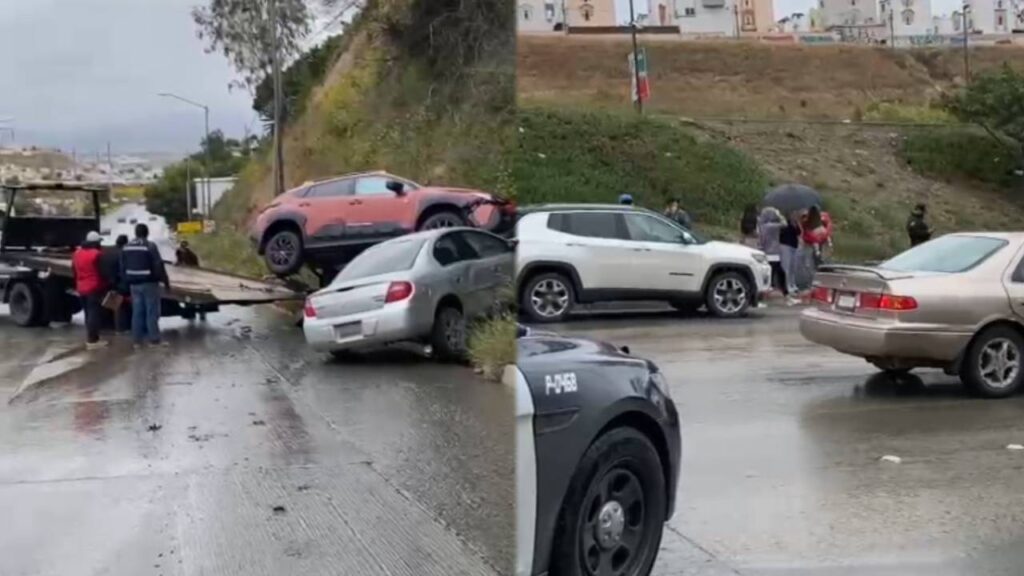 Otro accidente este domingo se reporta choque múltiple en el